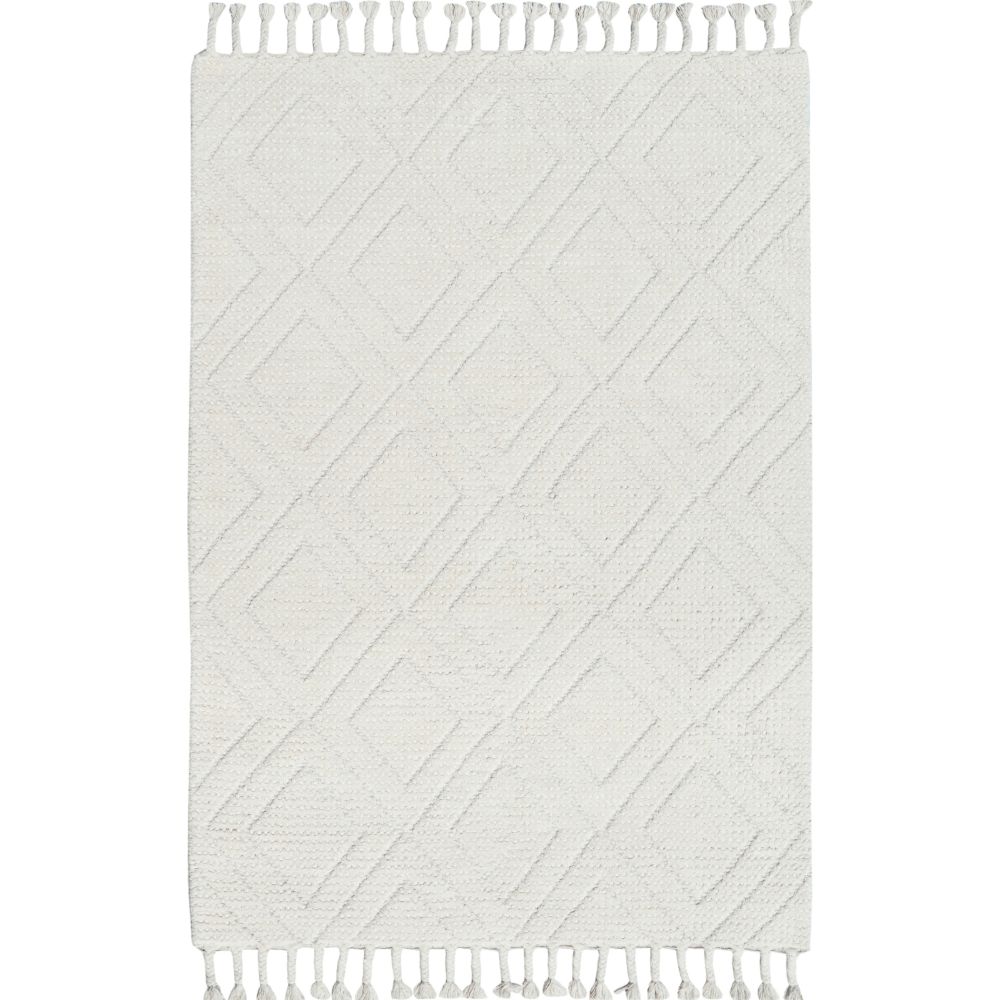 Dynamic Rugs 2536-100 Moxie 5 Ft. X 8 Ft. Rectangle Rug in Ivory